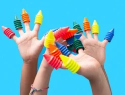 6 Crayones dedo Omy