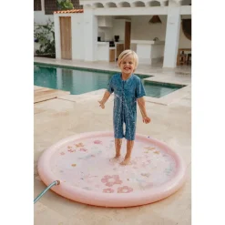 Alfombra de agua con rociadores 150 cm flores&mariposas