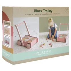 Andador con bloques flores rosa Little Dutch
