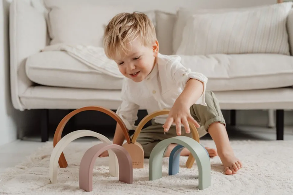 Arco iris montessori retro