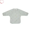 Babero con mangas dino dusty green