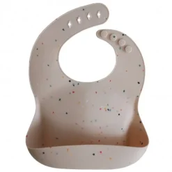 Babero silicona confetti vainilla