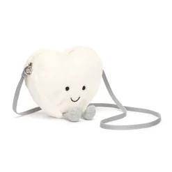 Bolso corazón crema