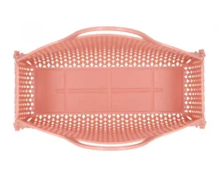 bolso de playa retro rosa vintage