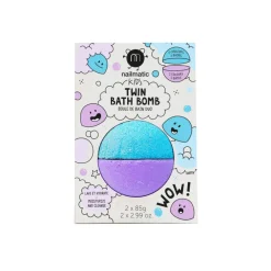 Bomba de baño twin azul y morado