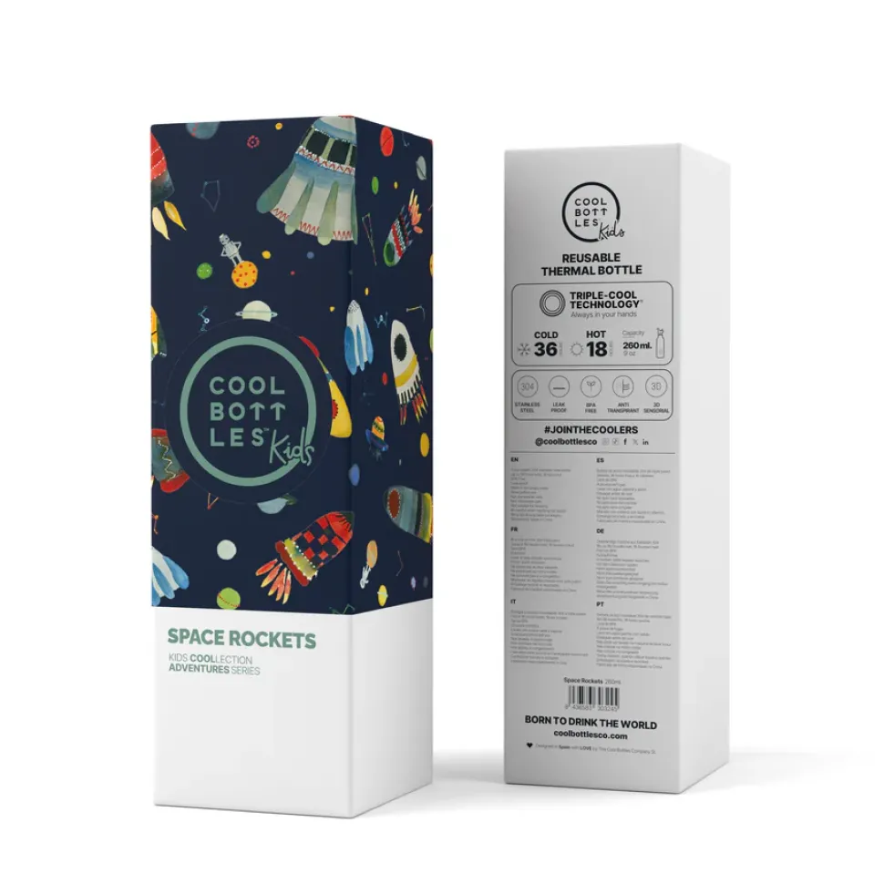Botella de agua Space Rockets 260ml