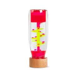 Botella sensorial espiral rosa