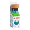 Botella sensorial espiral azul