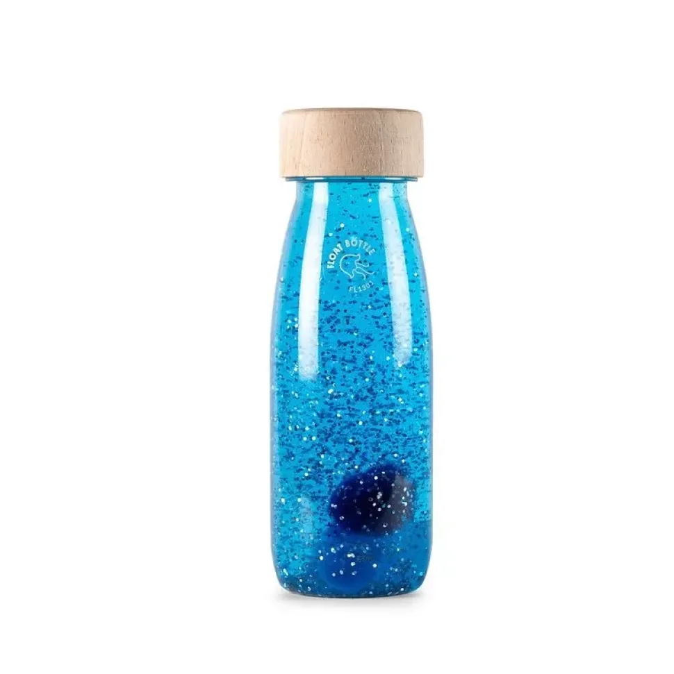 botella sensorial float azul