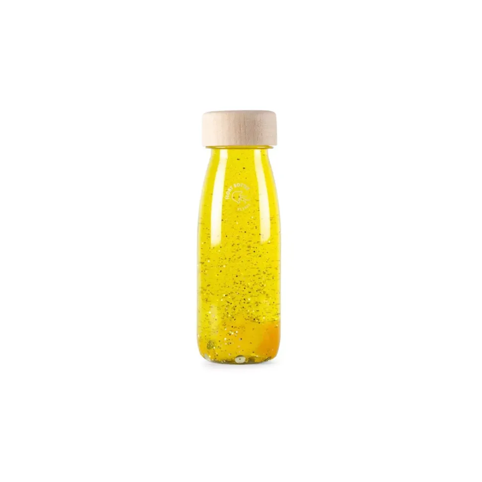 botella sensorial float amarilla petit boum