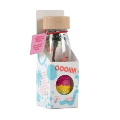 botella sensorial observación flamenco petit boum