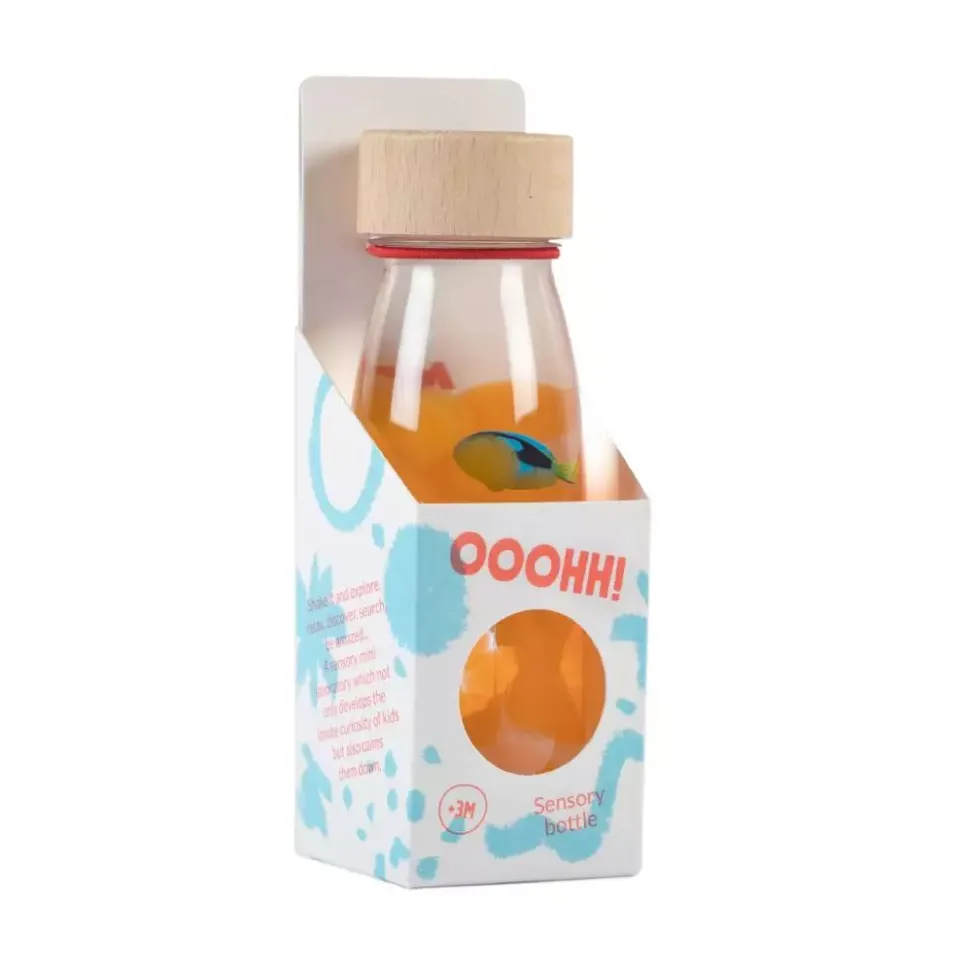 botella sensorial sonido pez cirujano azul petit boum