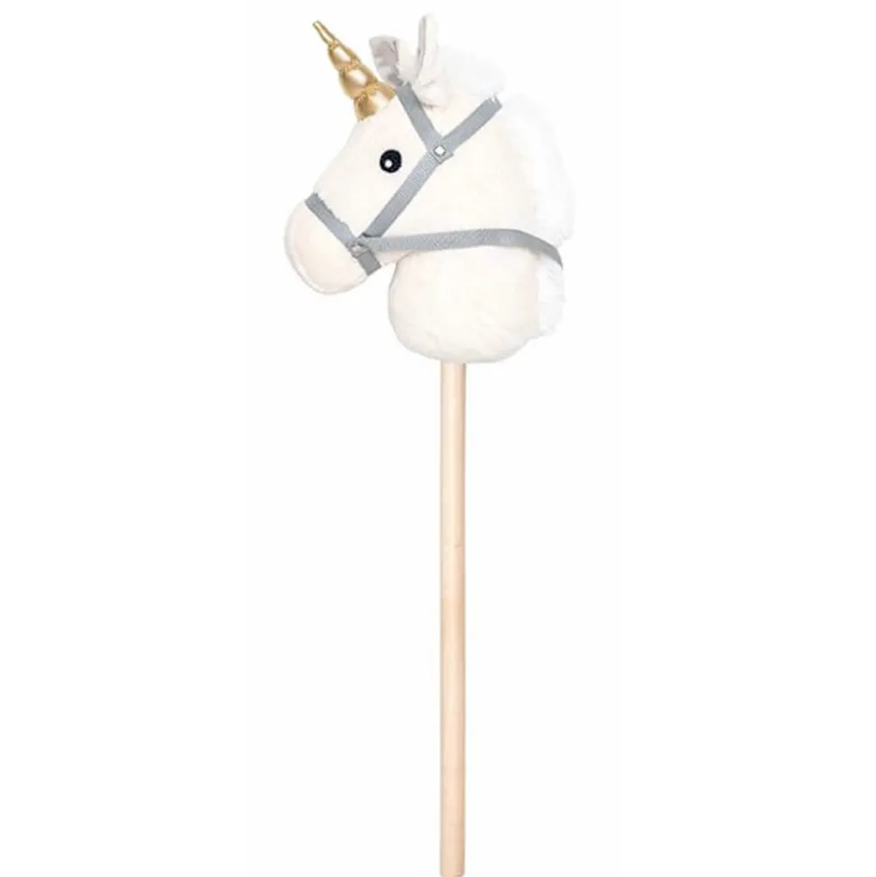 CABALLITO DE PALO UNICORNIO