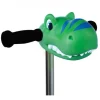 Cabeza patinete dino verde