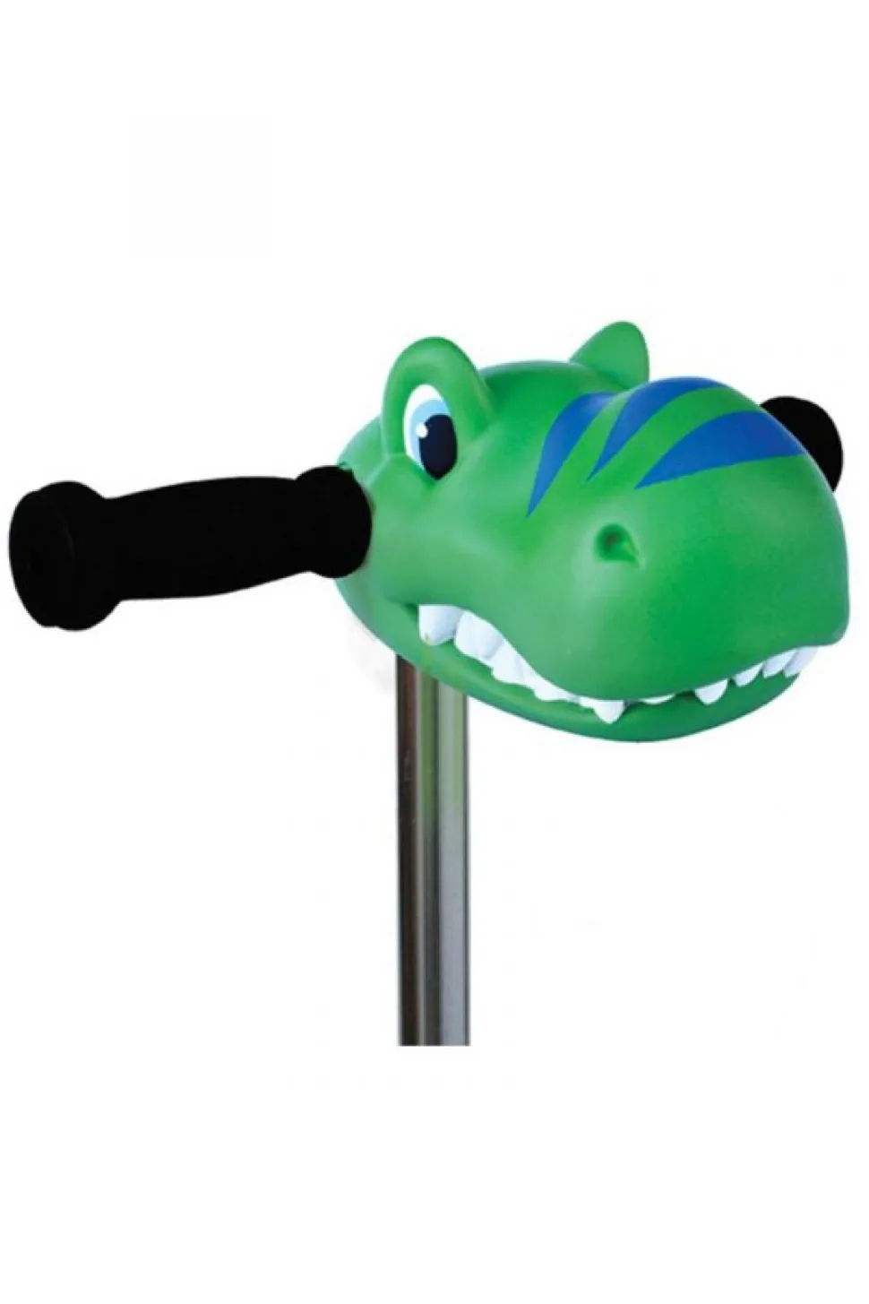 Cabeza patinete dino verde