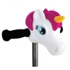 Cabeza patinete unicornio blanco