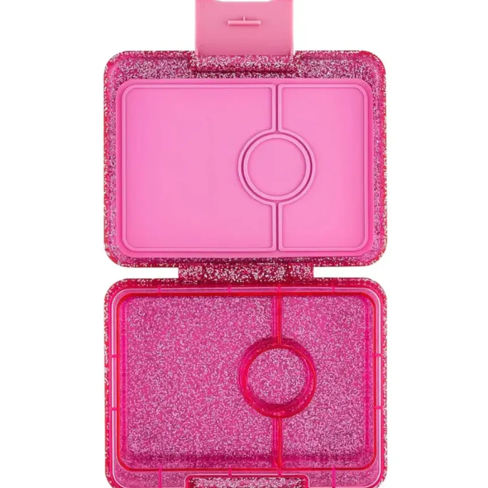 Caja almuerzo Yumbox snack glitter rosa