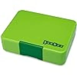 Caja almuerzo Yumbox snack 3 compartimentos verde dinos