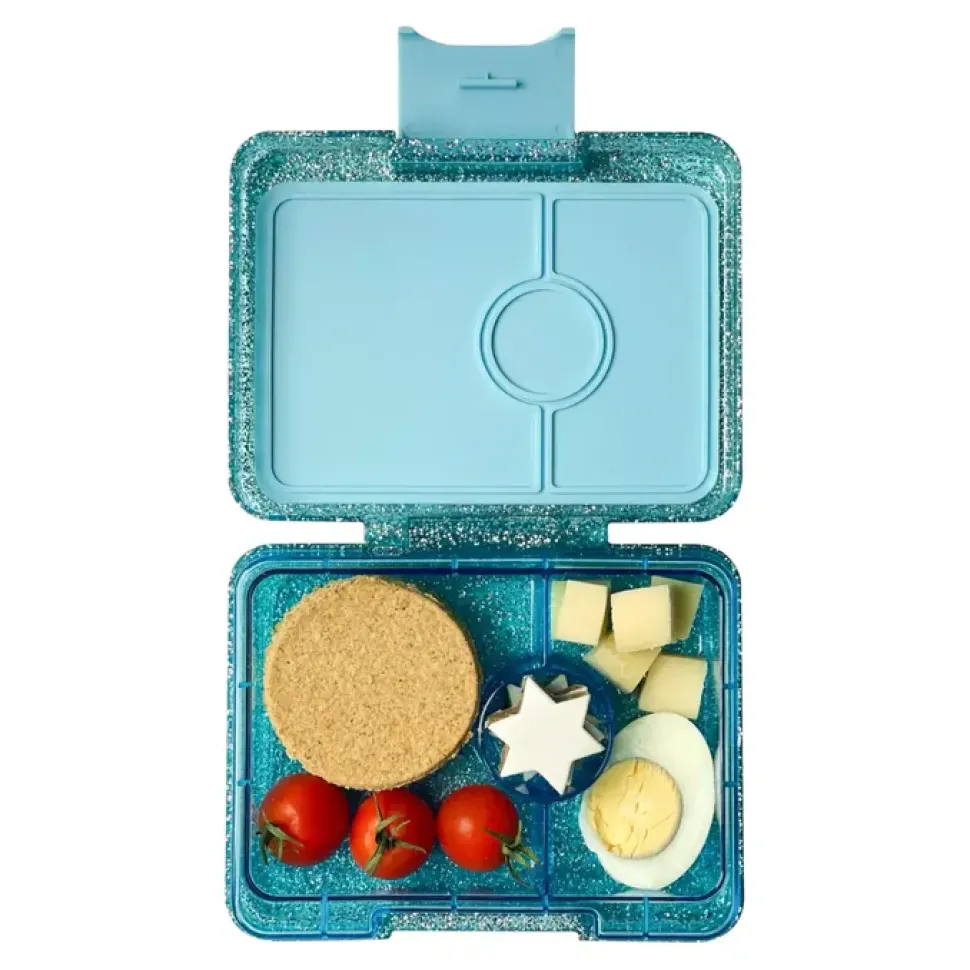 Caja almuerzo Yumbox snack glitter azul