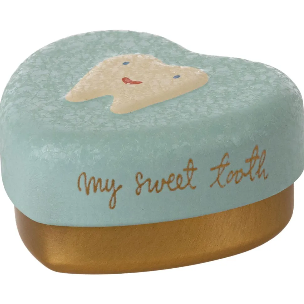 Caja corazón mis dientes menta Maileg