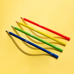 caja de 6 lapices de colores neon