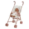 Carrito para muñeca de metal rosa