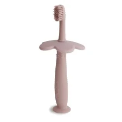 Cepillo de dientes aprendizaje mushie pink
