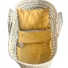 CESTA MOISÉS MUÑECA + VESTIDURA MIROOMI MOSTAZA