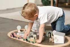 Circuito de trenes granja con animales Jabadabado