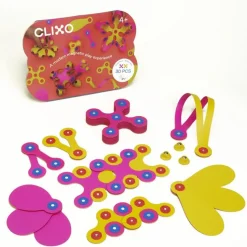 Clixo crew pack rosa-amarillo 30 piezas