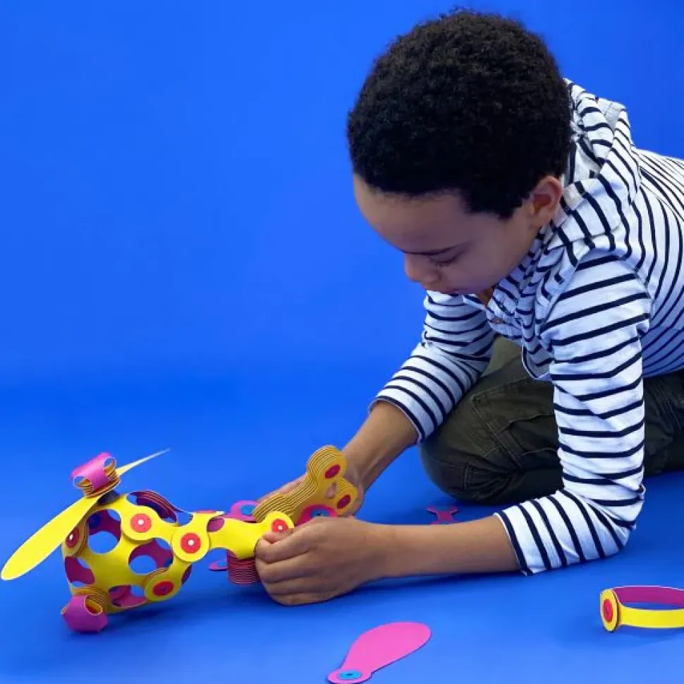 Clixo crew pack rosa-amarillo 30 piezas