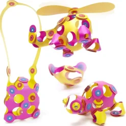 Clixo crew pack rosa-amarillo 30 piezas