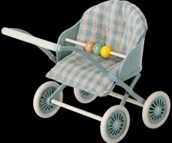 Cochecito para ratones bebe menta Maileg