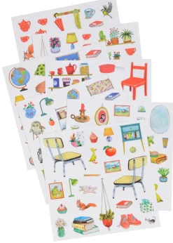Cuaderno de pegatinas Gran familia Moulin Roty