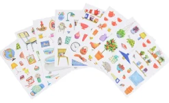 Cuaderno de pegatinas Gran familia Moulin Roty