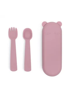 Cubiertos Feedie rosa empolvado