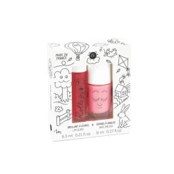 Dúo esmalte de uñas + brillo labial holidays