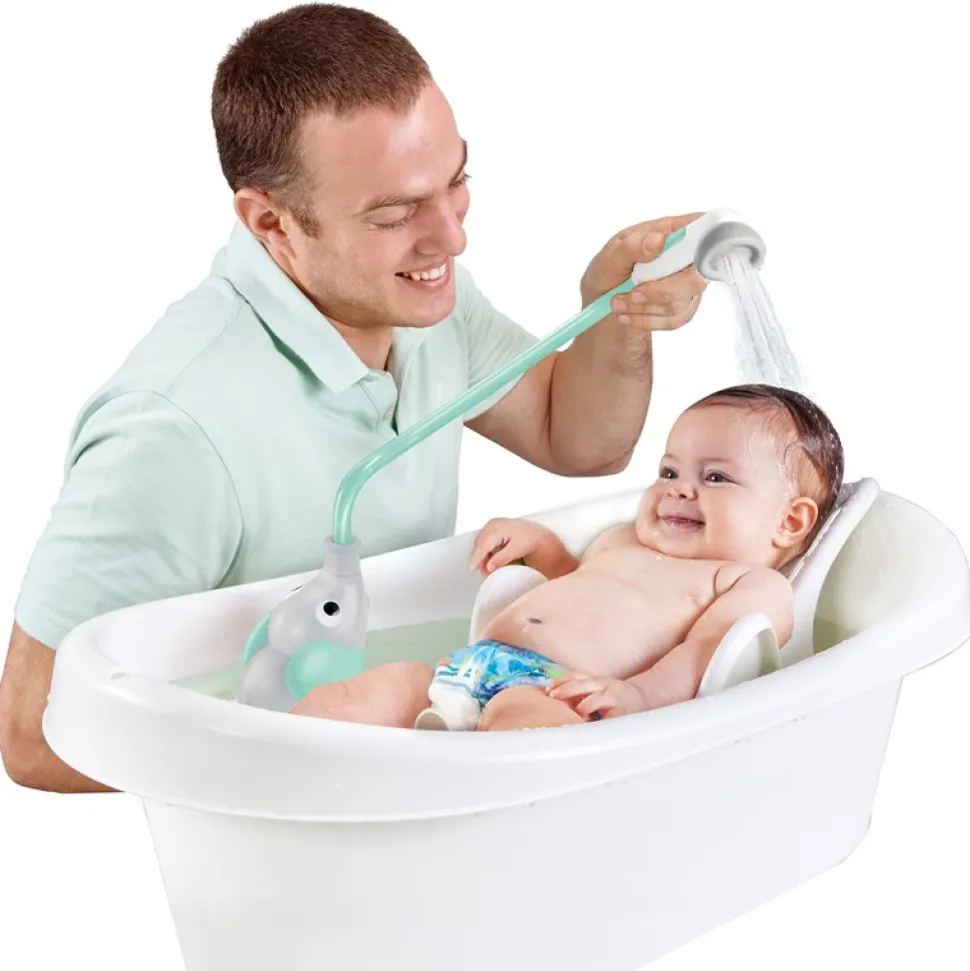 Ducha bañera elefante turquesa