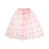 Falda enagua corazones purpurina