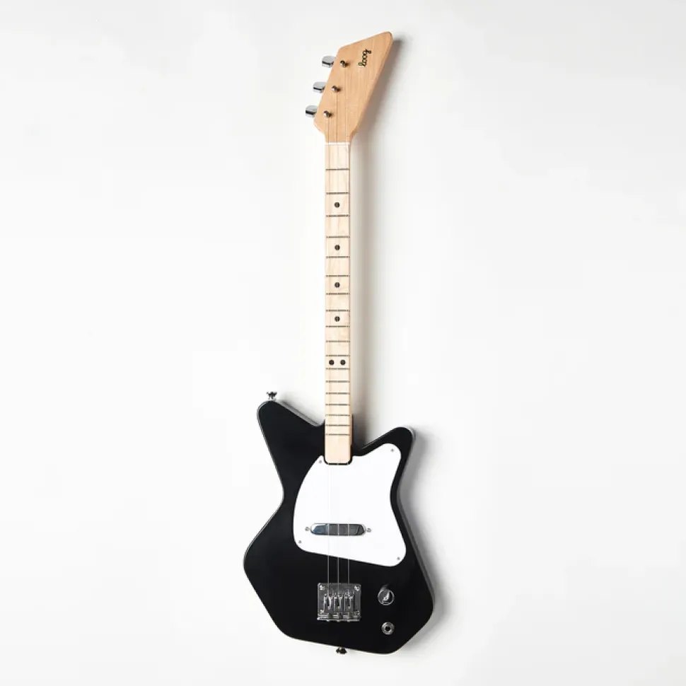 Guitarra eléctrica negra loog