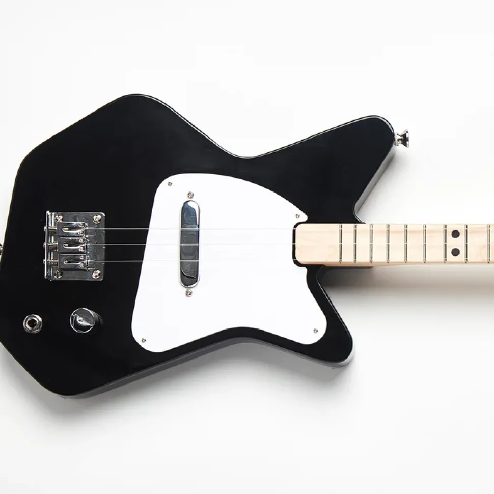 Guitarra eléctrica negra loog