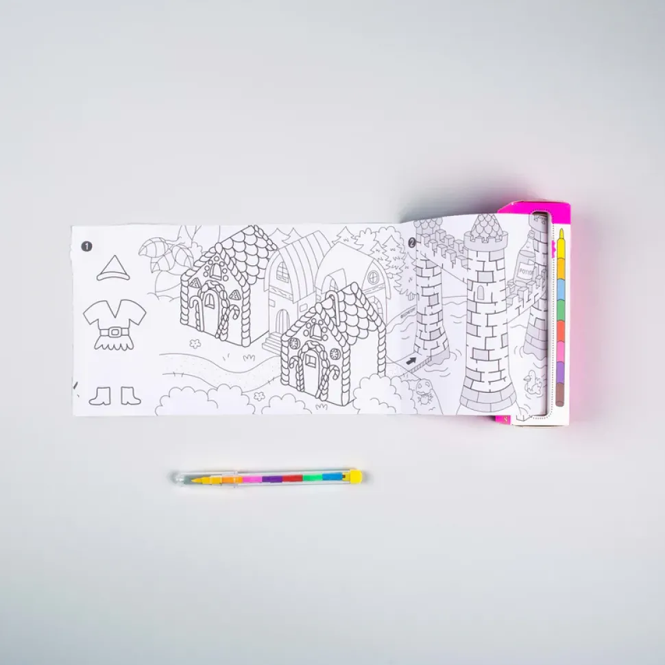 juego de bolsillo para colorear magic 8 pinturas