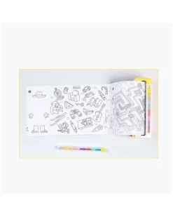 Juego de bolsillo para colorear Atlas+8 pinturas