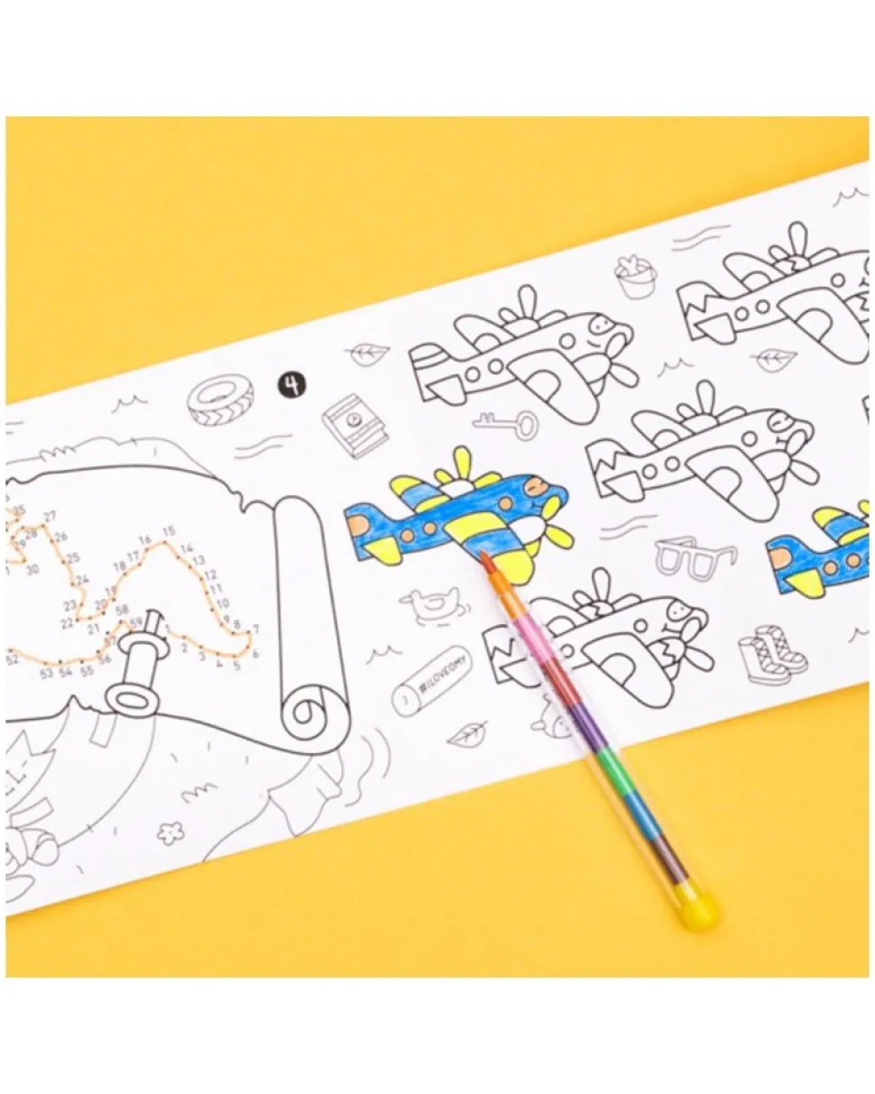 Juego de bolsillo para colorear Atlas+8 pinturas