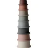 Juego de cubos apilable pastel