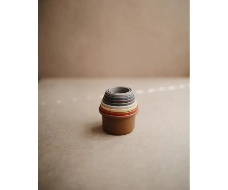 Juego de cubos apilable retro