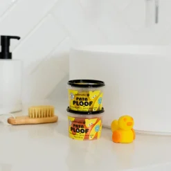 Juego de masa para baño naranja y amarilla con Ploofy