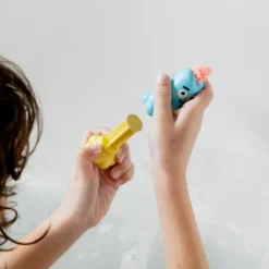 Juego de masa para baño naranja y amarilla con Ploofy