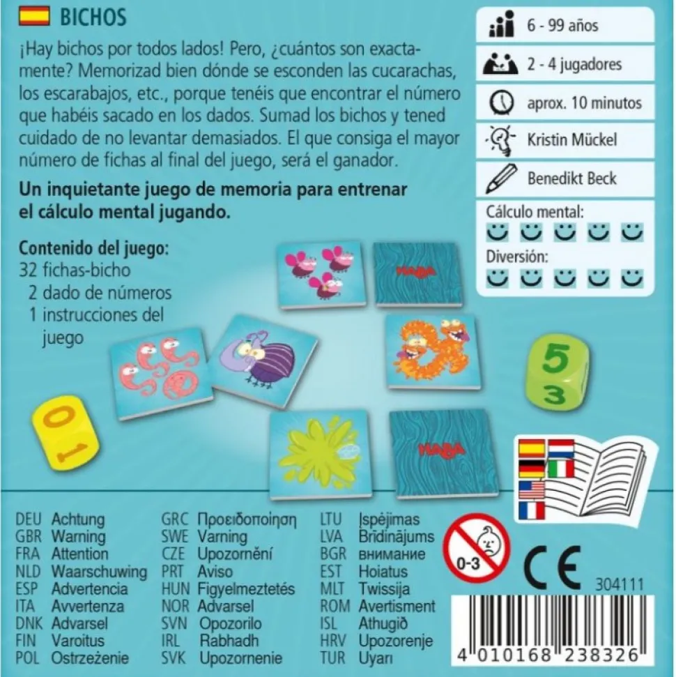 Juego de mesa bichos