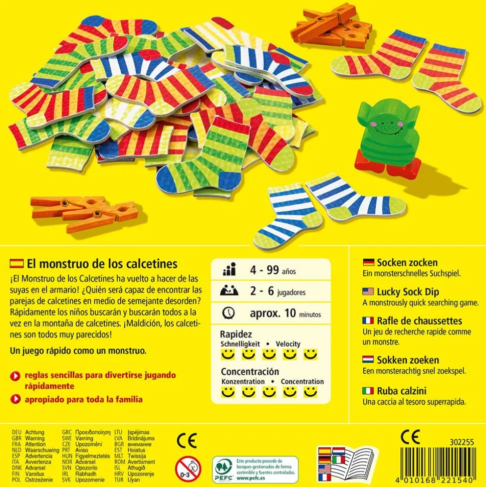 Juego de mesa El monstruo de los calcetines